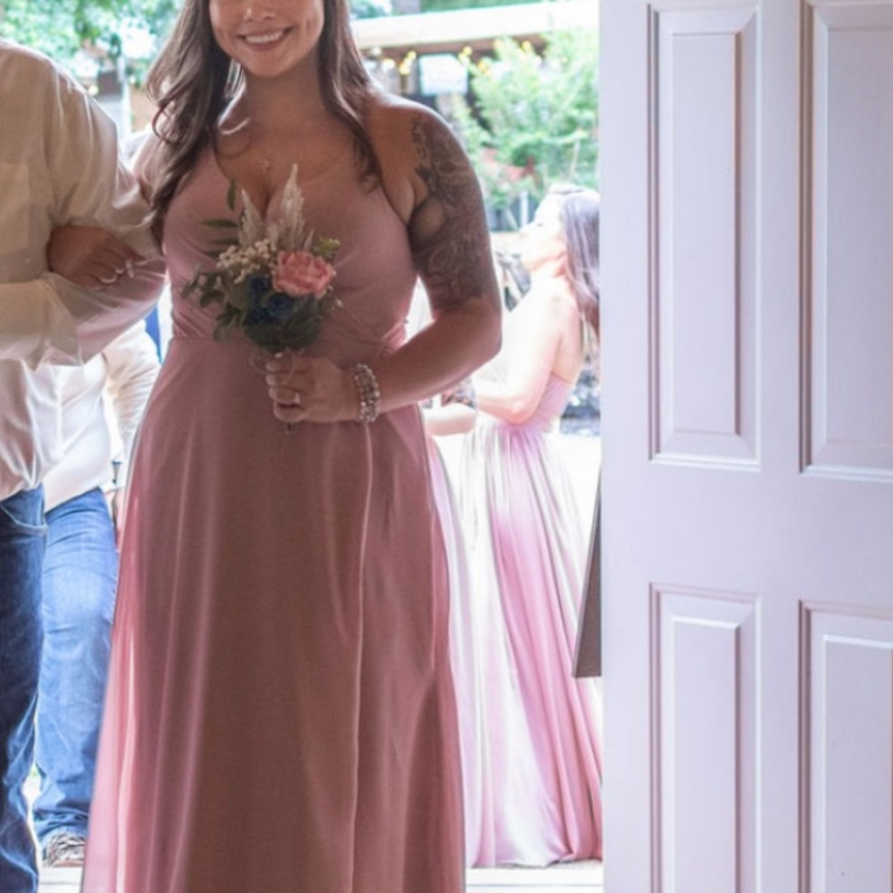 Azazie Blush Pink Dress